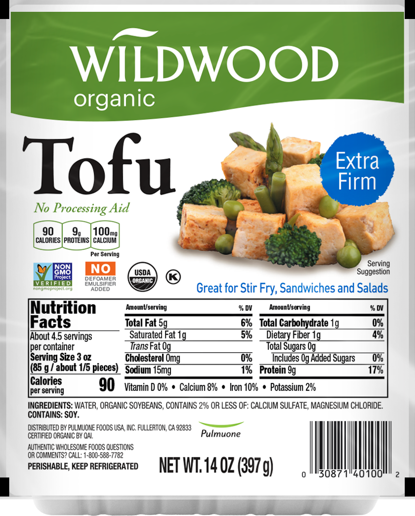 Earth Grown Firm or Extra Firm Organic Tofu